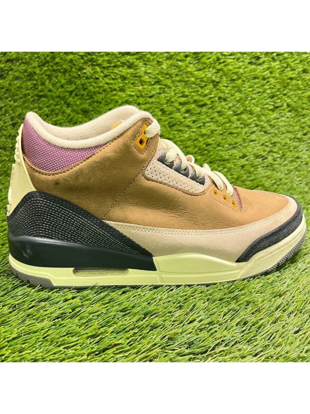 Nike Air Jordan 3 Retro SE Mens Size 8 Brown Pink Basketball Shoes Sneakers